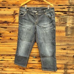 Lane Bryant Dark Wash Cropped Jeans